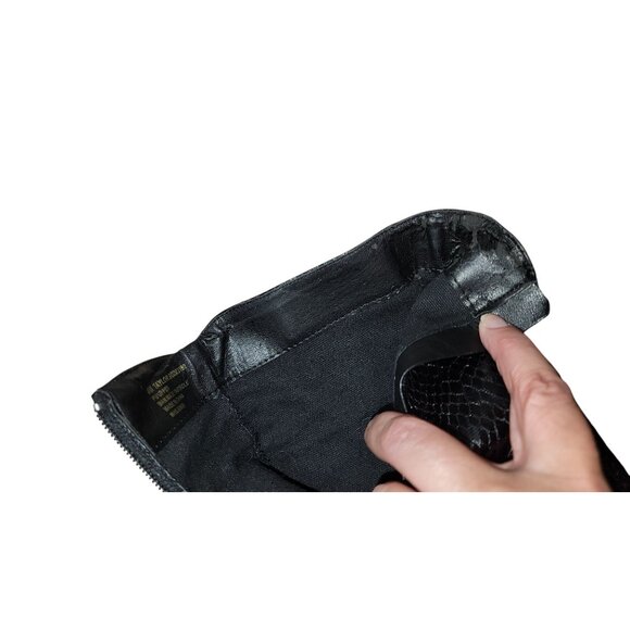 XOXO Womens Taylor Black Snake Print Ankle Boots - Women's 8 - Picture 9 of 10